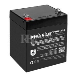 Bater�a para SAI UPS 12 Voltios 5 Amperios | Phasak PHB-1205